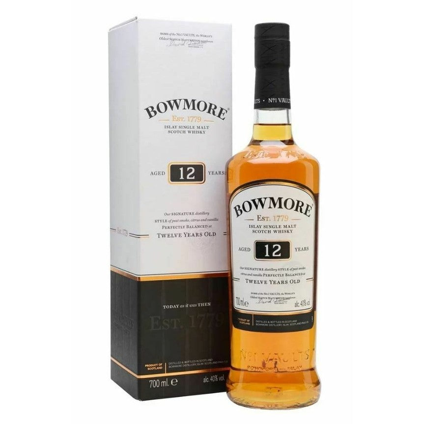 Bowmore 12 Years Old Single Malt Scotch Whisky (1x70cl)