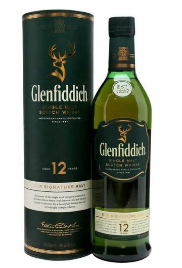 Glenfiddich 12 Year Old Single Malt Whisky (1x70cl)