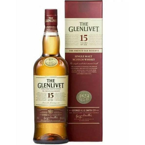 Glenlivet 15 year old Single Malt Whisky (1x70cl)