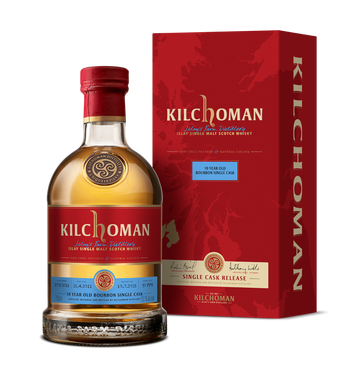Kilchoman Bourbon Matured 10 Years Single Cask Whisky (1x70cl)