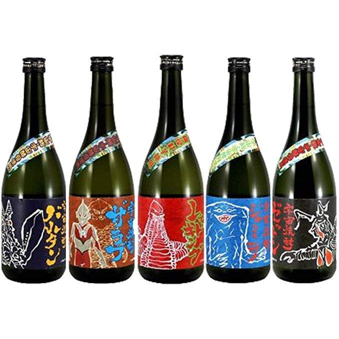 Ultraman Anniversary Shochu Gift Set ウルトラ怪獣 宇宙焼酎 (5x30cl)