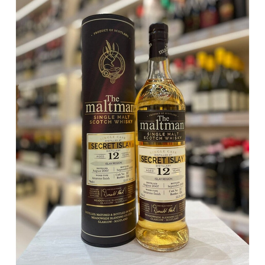 The Maltman Secret Islay (LPH) 12 Year Old Amarone Finish (1x70cl)