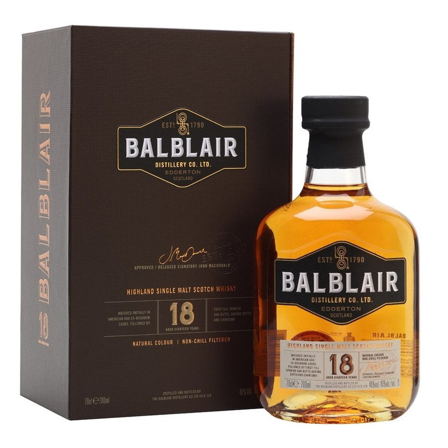 Balblair 18 years old Highland Single Malt whisky (1x70cl)