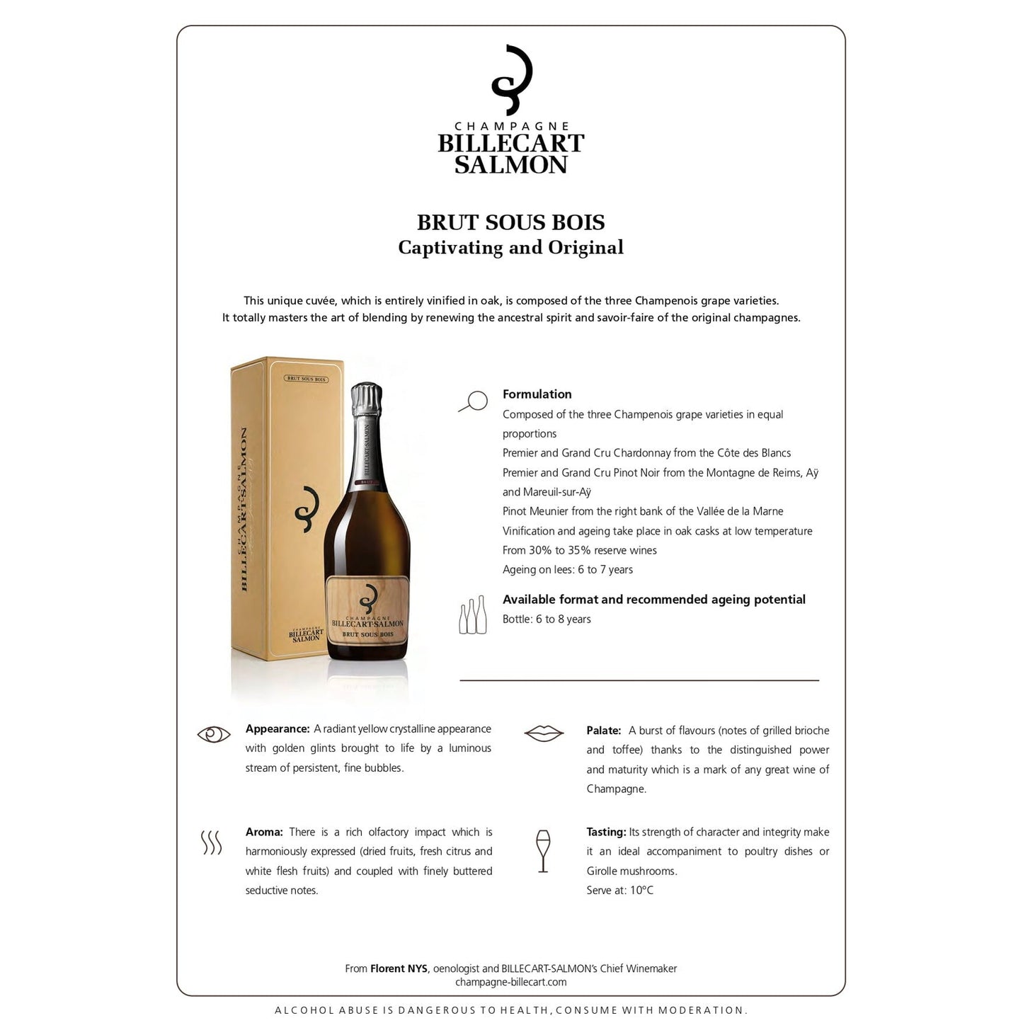 Billecart Salmon Brut Sous Bois (1x75cl)