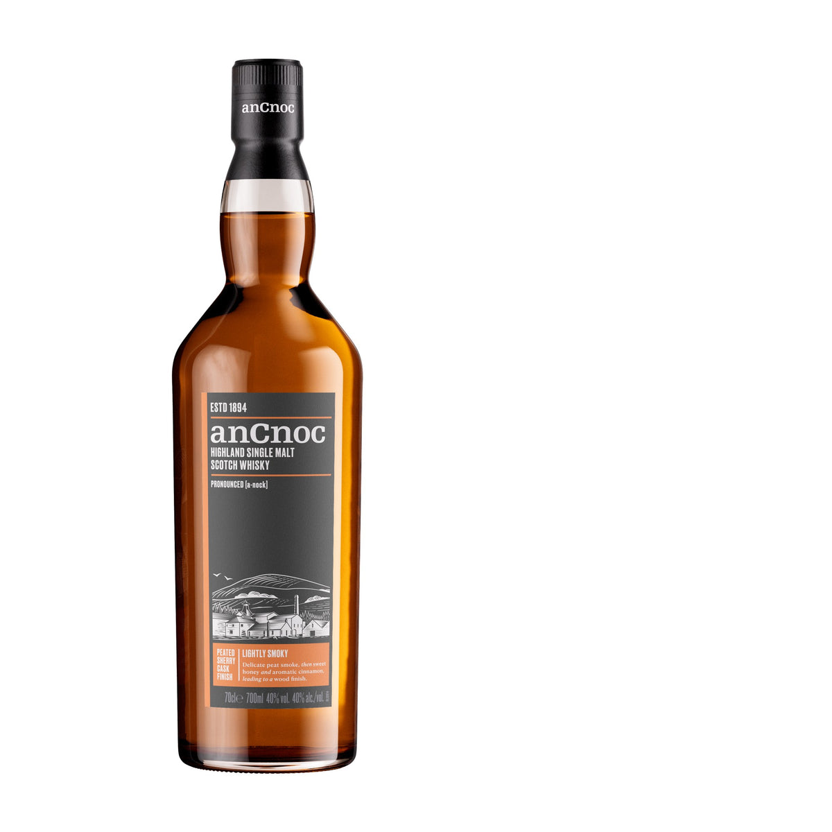 AnCnoc Peated Sherry Cask Single Malt (1x70cl)