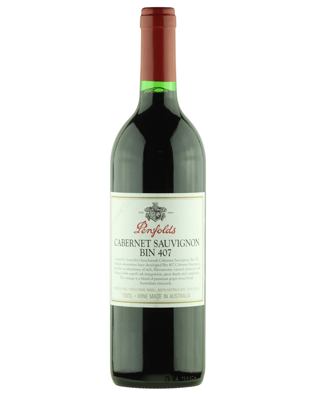 Penfolds Bin 407 Cabernet Sauvignon 1992 (1x75cl)