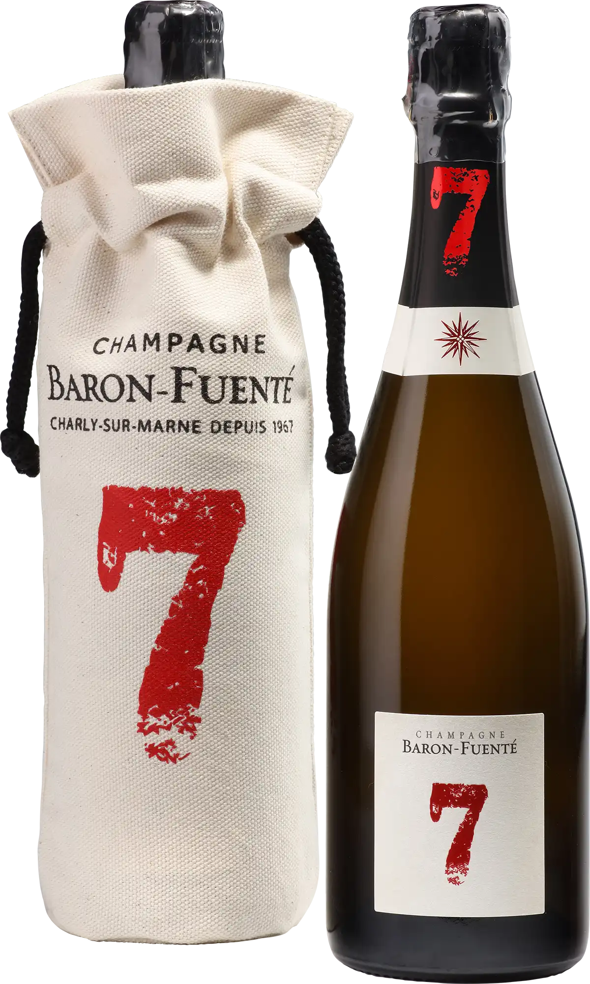 Champagne Baron-Fuenté Premium 7 (Cuvée 7) 75cl with pouch