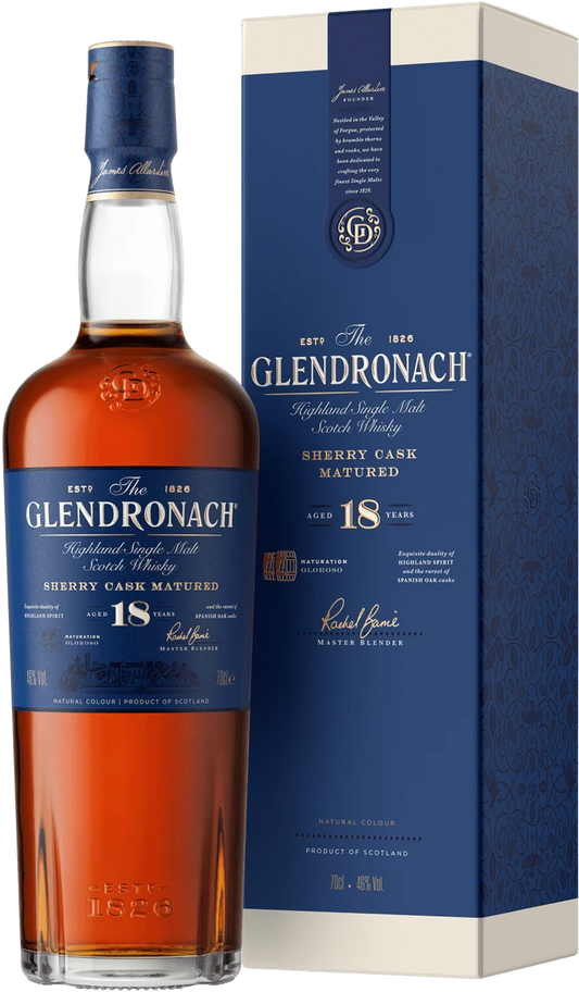 GlenDronach 18 Years Old Single Malt Whisky (1x70cl)
