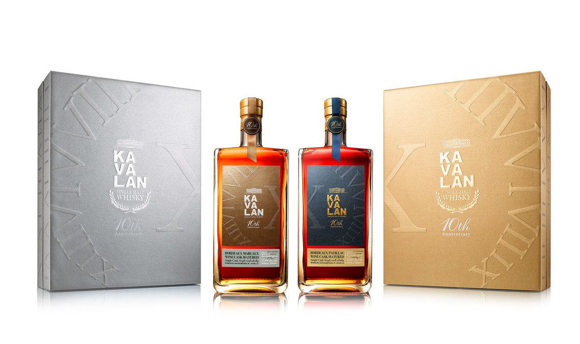 Kavalan 10th Anniversary Limited Edition (Margaux & Pauillac Wine Casks) (2 x 100cl) (1xSet)
