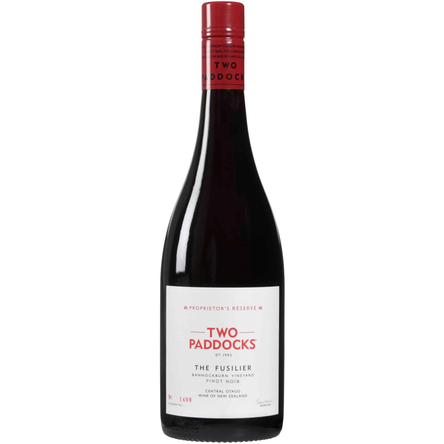 TWO PADDOCKS WINES - The Fusilier Pinot Noir 2021 (1x75cl)
