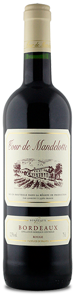 MAISON GINESTET Cour de Mandelotte Rouge (Merlot, Cabernet Sauvignon, Cabernet Franc) 2022 (1x75cl)