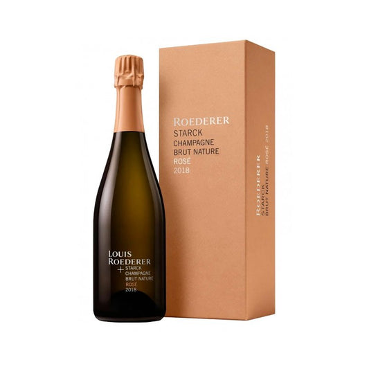 Louis Roederer Brut Nature Rose 2018 by Philippe Starck (1x75cl)