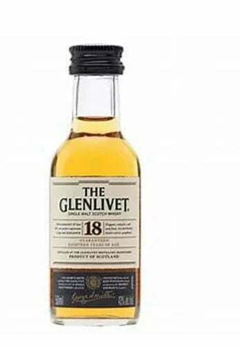 The Glenlivet 18 year Old Single Malt Whisky 50ml (1x5cl)