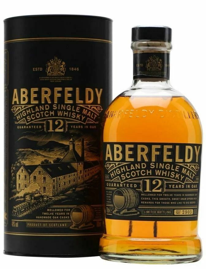 Aberfeldy 12 Years Old Single Malt Scotch Whisky (1x70cl)