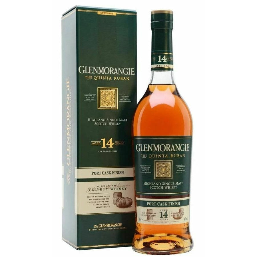 Glenmorangie The Quinta Ruban 14 Year Old Single Malt Whisky (1x70cl)