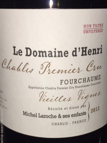 Le Domaine d'Henri Chablis Chablis 1er Cru Fourchaume Heritage 2014 (1x75cl)