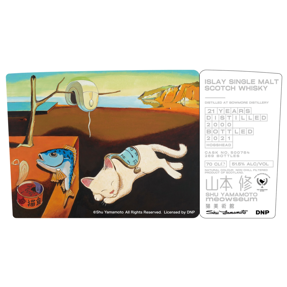 Meowseum The Persistence of Memory - Bowmore 21 Years Old 2000 - 2021 (1x70cl)