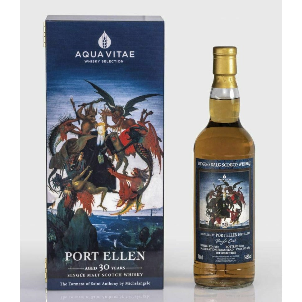 Aqua Vitae Port Ellen 30 years 1983 "The Renaissance" - The Torment of Saint Anthony by Michelangelo (1x70cl)