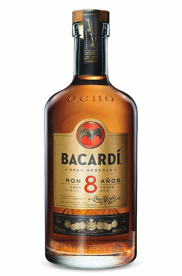 Bacardi 8 Years Rum - litre (1x100cl)