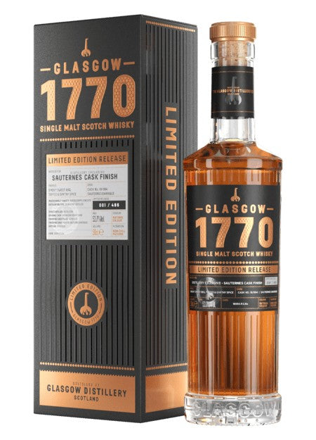 Glasgow 1770 Limited Edition: Sauternes Cask Finish (1x70cl)