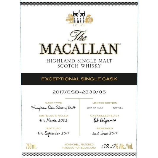 Macallan Exceptional Single Cask 2017/ESB-2339/05 (1x70cl)