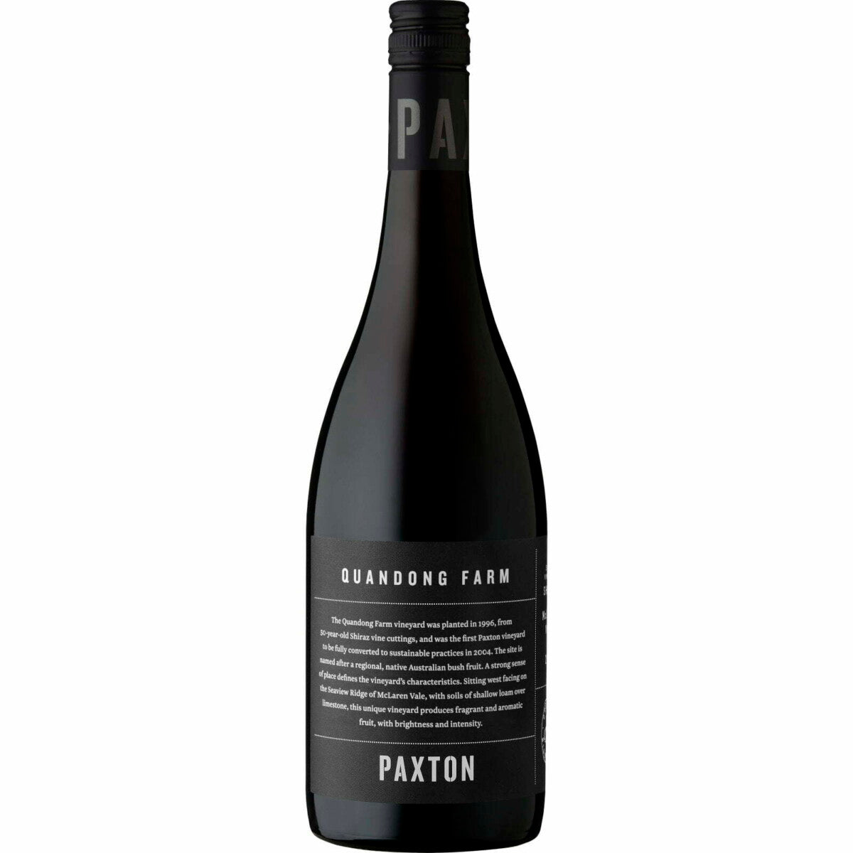 Paxton Vineyards Quandong Farm Shiraz 2019 (1x75cl)