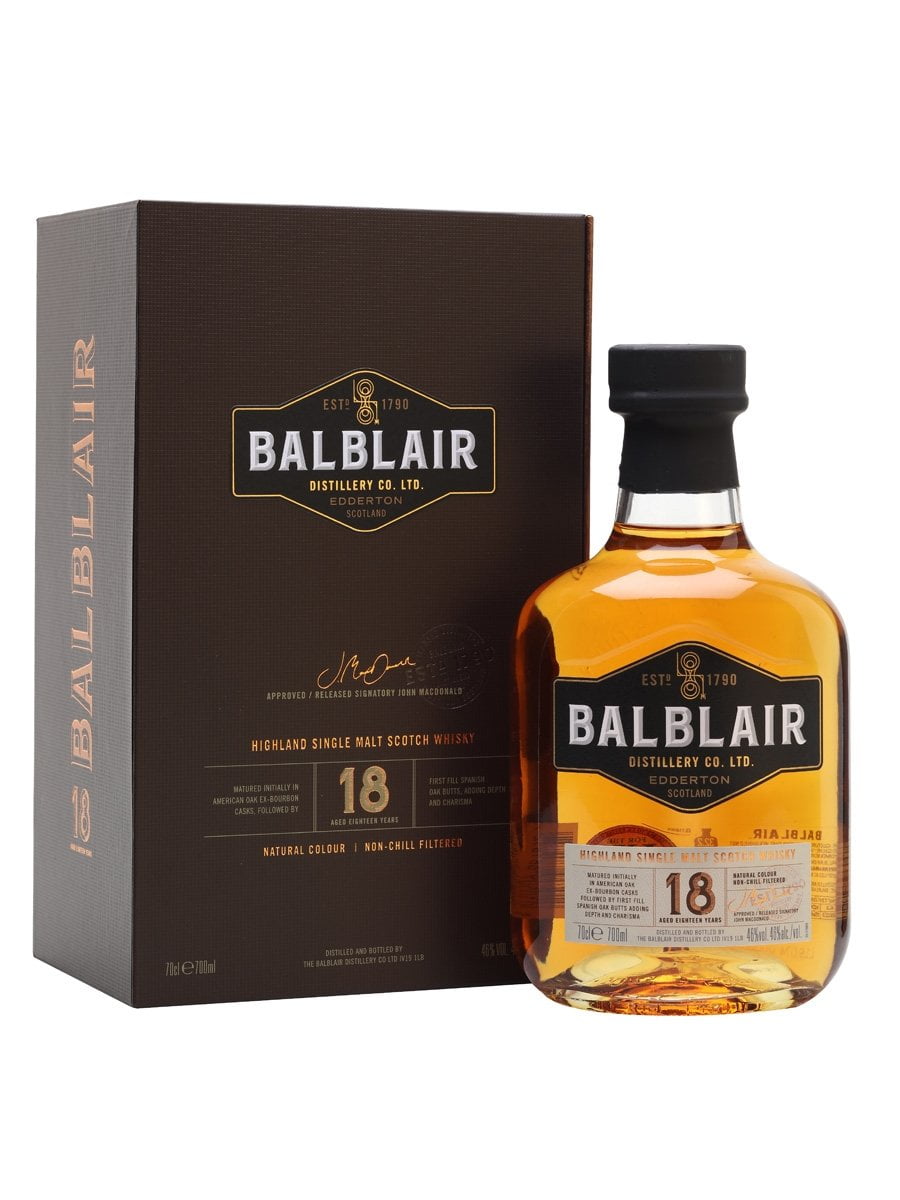Balblair 18 years old Highland Single Malt whisky (1x70cl)