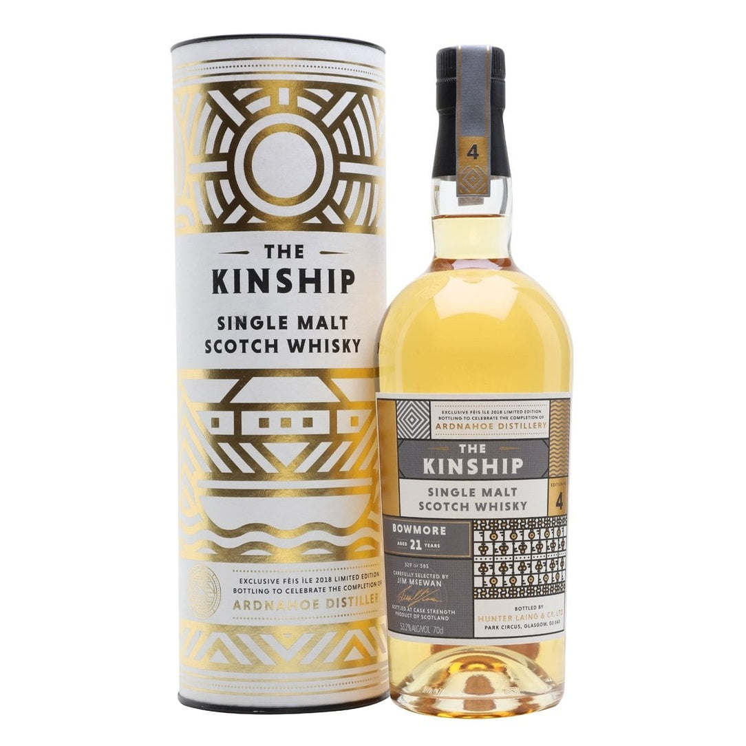 The Kinship Bowmore 21 Years Aged Single Malt Scotch Whisky (1x70cl)