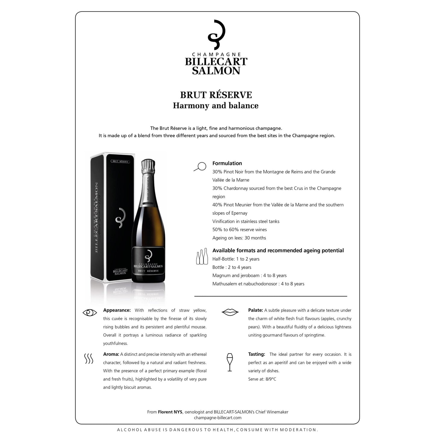 Billecart Salmon Brut Reserve Champagne NV (1x75cl)